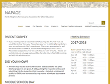Tablet Screenshot of giftedtigers.org